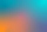 Fototapeta Zachód słońca - Trendy bright blurred gradient background. Mixed colors: turquoise, yellow, orange, blue, pink. Vector abstract backdrop template with smooth color