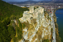 Ruins Castle Strecno Near Zilina In The Slovakia