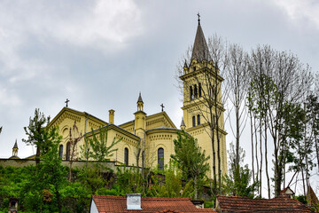 Wall Mural - The Catholic Church in the city of Sighisoara 56