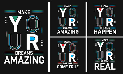 Make Yourself Typography Motivational Quotes T shirt Design
