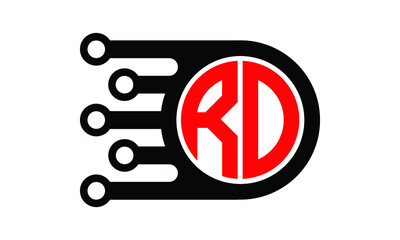 RO circle speed logo design vector template | monogram logo | abstract logo | wordmark logo | lettermark logo | business logo | brand logo | flat logo.	
