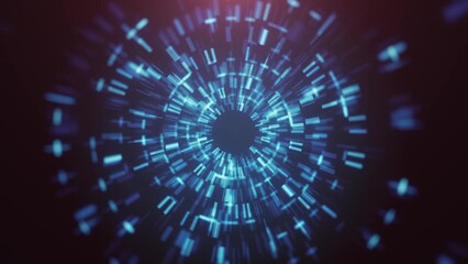 Wall Mural - abstract graphic hud eye iris technology background loop/ 4k animation of an abstract wallpaper back