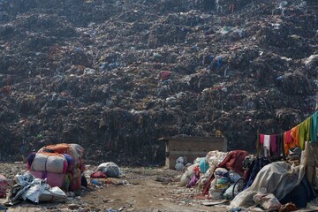 Sanitary Landfil Bhalswa, one of the largest landfils in Delhi.