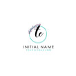 © Rensi - TC Initial letter handwriting and signature logo. Beauty vector initial logo .Fashion  boutique  floral and botanical