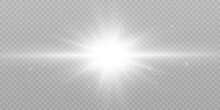 Abstract Sun Glare Translucent Glow With Special Light Effect. Vector Blur In Motion Glow Highlights
