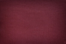 Texture Of Matte Leather Maroon Color, Vignette.