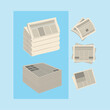 icons set Newspapers