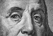 © Enso - Hundred dollar bill macro texture, Franklin eyes closeup