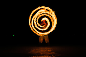 Fototapete - Fire poi show