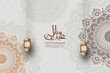 Eid Mubarak Template Retro Paper Effect Style 
