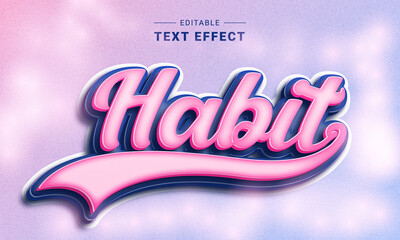 Editable Lettering Text Effect Mockup. Handdrawn text effect