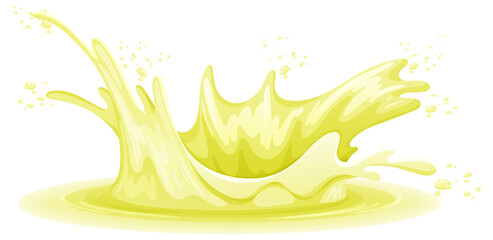 Wall Mural - A water splash on white background