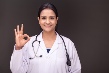 portraits of young woman doctor