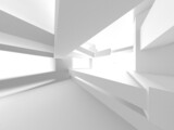 Fototapeta  - White Modern Background. Abstract Building Concept