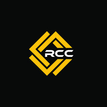 RCC 3 Letter Design For Logo And Icon.vector Illustration With Black Background.RCC Monogram Logo.