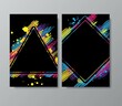 © longquattro - Grunge color tire tracks posters