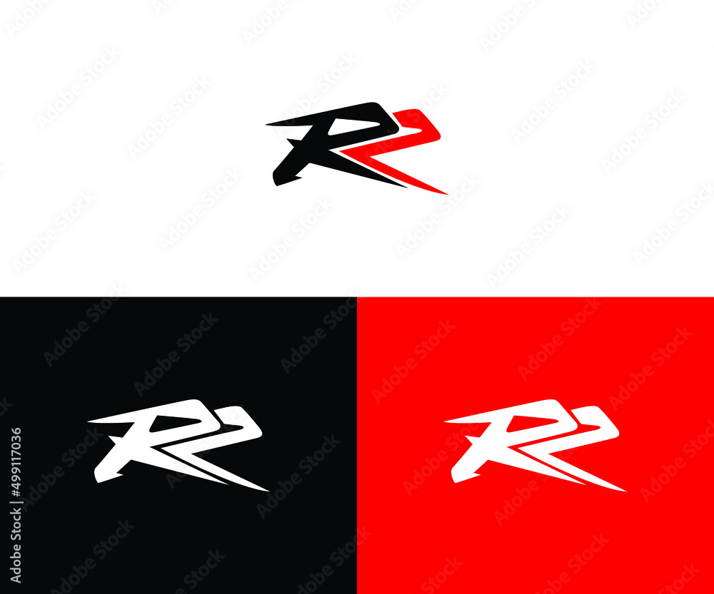 RR logo design Stock Vector | Adobe Stock