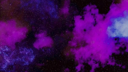 Wall Mural - abstract photo of a colorful purple and blue space nebula