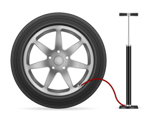 Hand air pump and tire