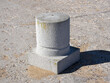 Concrete bollard to restrict the movement of cars