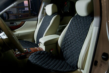 New Car Interior With Auto Covers And Seat Covers