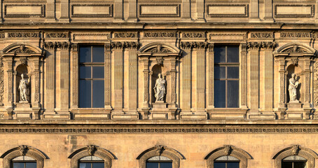 Canvas Print - Louvre facade