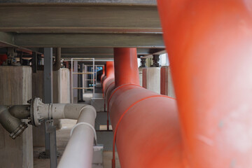 Wall Mural - Condenser pipes in the refrigeration system