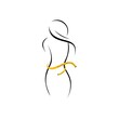 © Abd - Weight loss, slim icon logo vector
