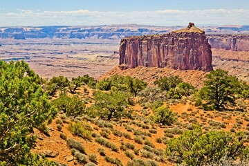 Canyonlands National Park in southeastern Utah, a dramatic desert landscape carved by the Colorado River. 