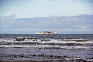 Sticker - view from the beach