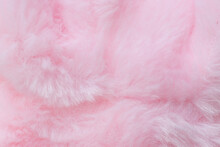 Pink Fur Texture Close-up Abstract Feather Background