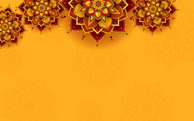 Beautiful mandala background template