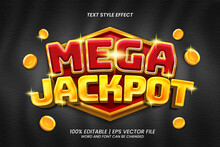 Mega Jackpot Text Effect Editable Luxury Style