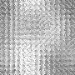 Wall Mural - Silver foil seamless texture, metallic monochrome background