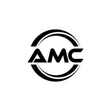 AMC Letter Logo Design With White Background In Illustrator, Vector Logo Modern Alphabet Font Overlap Style. Calligraphy Designs For Logo, Poster, Invitation, Etc.
