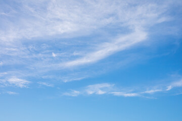 Wall Mural - blue sky and white clouds or cloudscape.