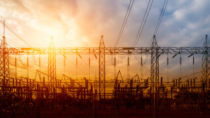 Wall Mural - main power plant energy ideas and energy saving.