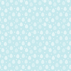 Wall Mural - Easter texture with decorative eggs. Seamless pattern. Vector