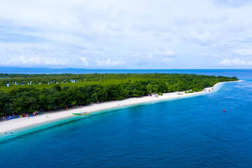 Drone shot of Sta. Cruz Island Zamboanga Mindanao Philippines