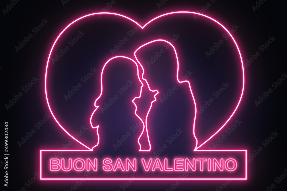 Buon San Valentino, bello, biglietto di San Valentino per