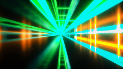 Wall Mural - a technological background image (3d rendering)