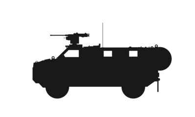 Wall Mural - Bushmaster protected mobility vehicle. war and army symbol. isolated vector image for military concepts