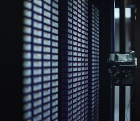 Canvas Print - All your data, safe in one place. Cropped shot of the inside of a network server room.