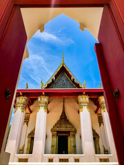 Wall Mural - Wat Suwan Dararam, an old temple in Ayutthaya Thailand.