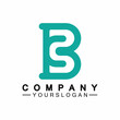 © Sunar - letter B logo vector, letter B business logo,Modern unique creative B logo design, Minimal B initial based vector icon.