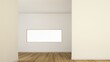 The interior minimal Empty space 3d rendering and  white view background	
