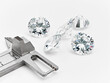 Big Diamonds with Measuring Gauge Instrument Tool