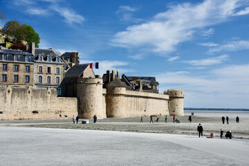 Wall Mural - Le Mont-Saint-Michel, Festungsmauer