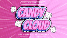 Candy Cloud 3d Text Effect And Editable Text Effect