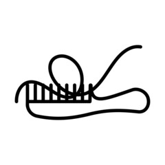 Sticker - Hair In Comb Icon